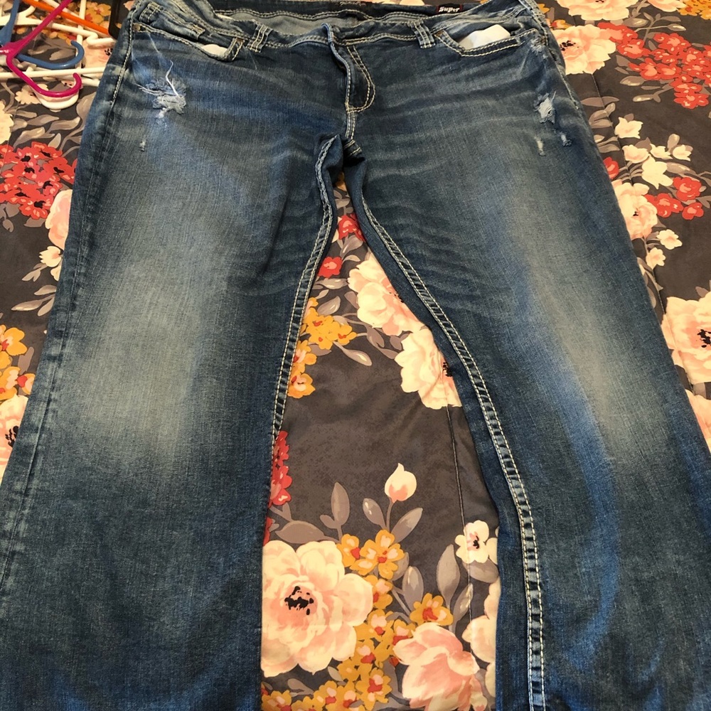 Silver jeans